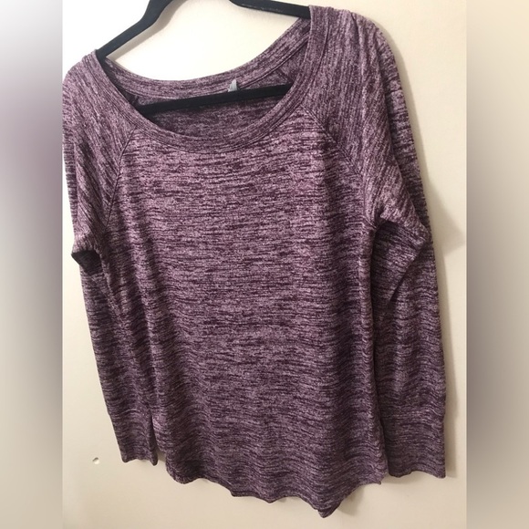 ATHLETA ‘Pose’ Womens Modal Crew Neck Long Sleeve Marled Tunic Soft Top Size M - Picture 4 of 13